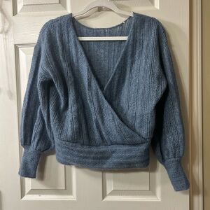 Blue Sezane sweater